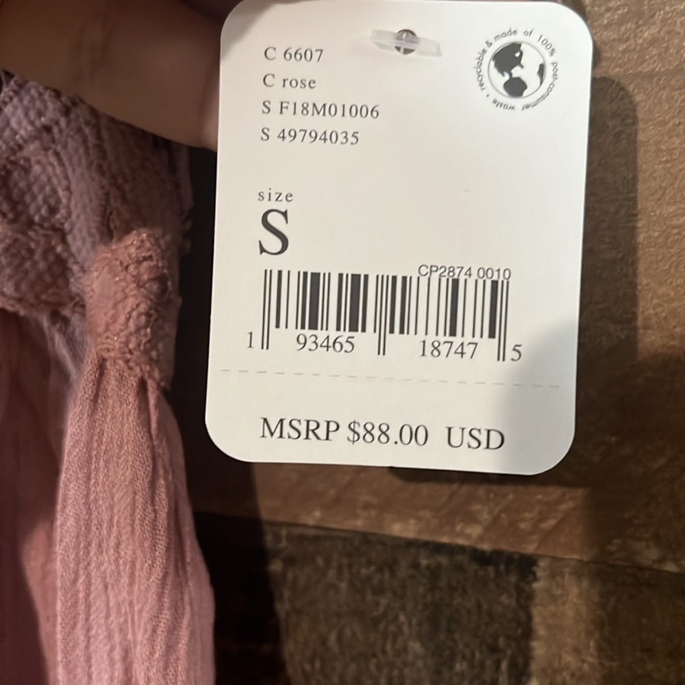 Free People Women's Adella Slip Dress Rose NWT - Picture 3 of 6